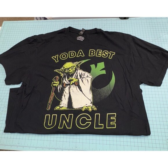 Star Wars Yoda Best Uncle T-Shirt XL Black Funny Gift Tee by Anvil - Picture 6 of 13